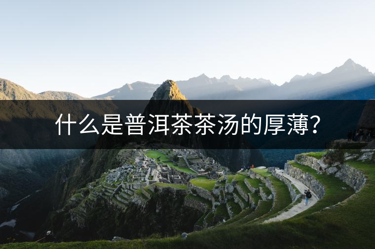 什么是普洱茶茶湯的厚??？