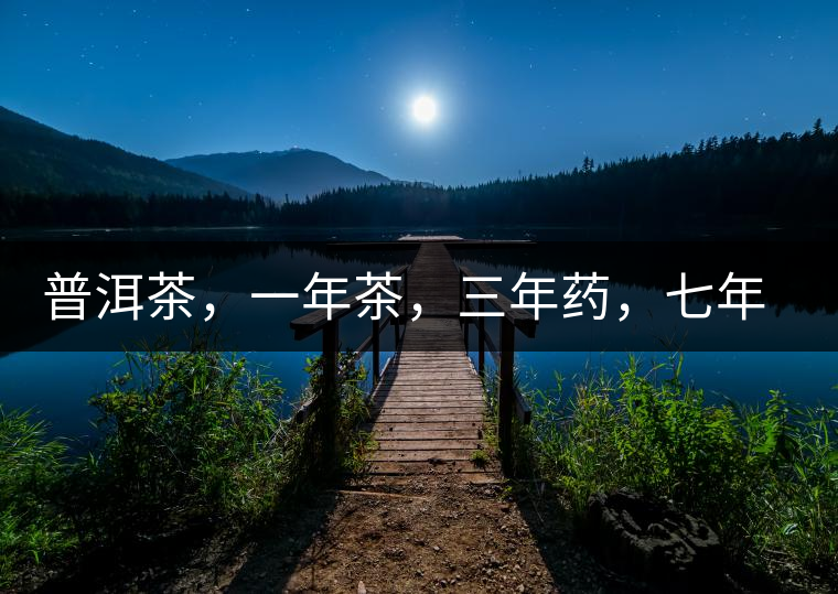 普洱茶，一年茶，三年藥，七年寶