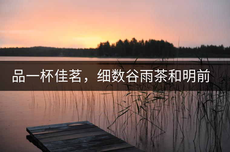 品一杯佳茗，細(xì)數(shù)谷雨茶和明前茶的區(qū)別