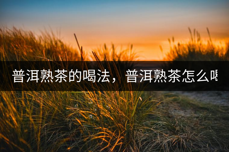 普洱熟茶的喝法，普洱熟茶怎么喝？