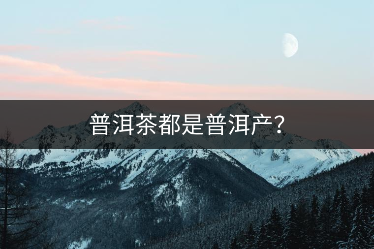 普洱茶都是普洱產(chǎn)？