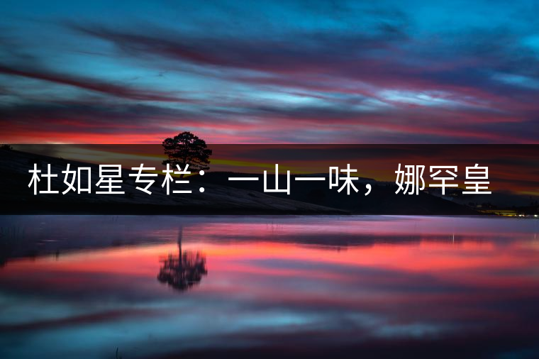 杜如星專欄：一山一味，娜罕皇茶