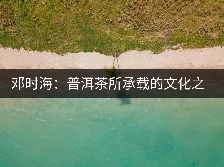 鄧時(shí)海:普洱茶所承載的文化之美(”普洱茶第一人“視頻訪談錄) 鄧時(shí)海:普洱茶所承載的文化之美(”普洱茶第一人“視頻訪談錄)