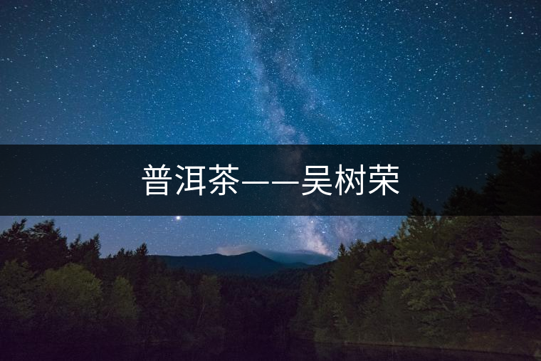 普洱茶——吳樹榮