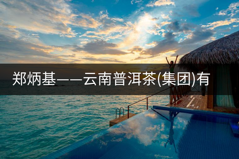 鄭炳基——云南普洱茶(集團(tuán))有限公司董事長(zhǎng)