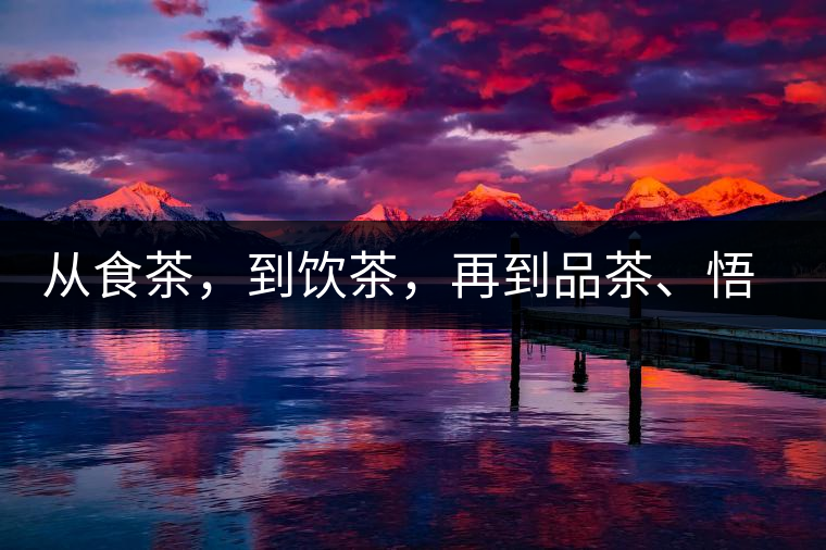 從食茶，到飲茶，再到品茶、悟茶