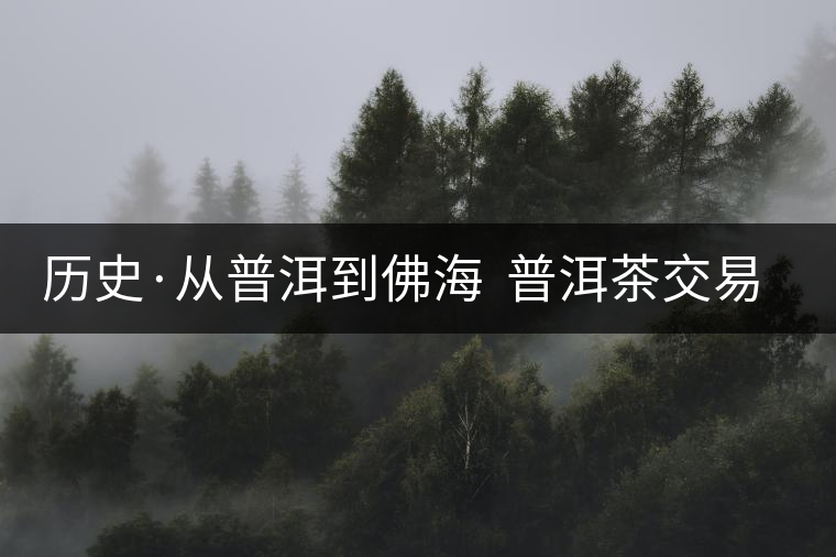 歷史·從普洱到佛海  普洱茶交易中心的一次轉(zhuǎn)移（二）