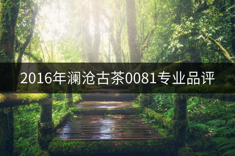 2016年瀾滄古茶0081專業(yè)品評(píng) 2016年瀾滄古茶0081專業(yè)品評(píng)