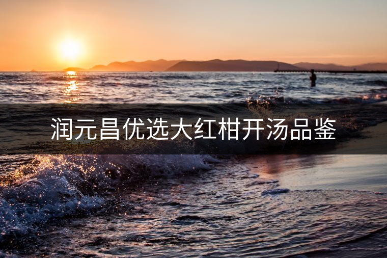 潤元昌優(yōu)選大紅柑開湯品鑒 潤元昌優(yōu)選大紅柑開湯品鑒