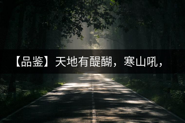 【品鑒】天地有醍醐，寒山吼，苦樂(lè)皆隨風(fēng)