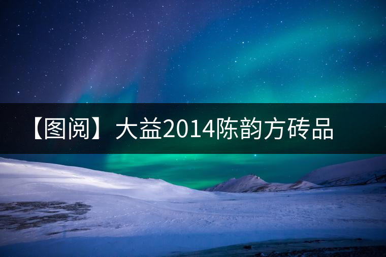 【圖閱】大益2014陳韻方磚品評(píng)