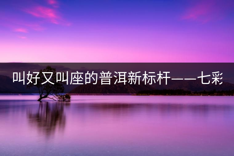 叫好又叫座的普洱新標(biāo)桿——七彩1889賞析
