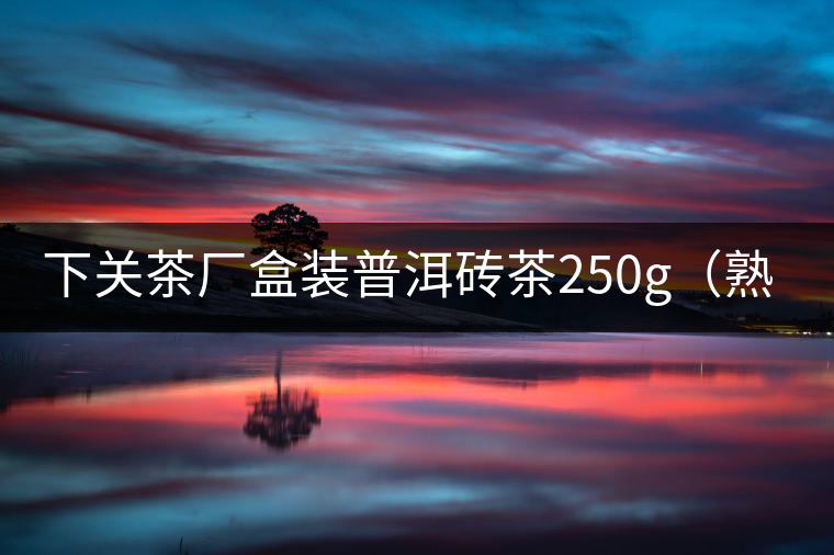 下關茶廠盒裝普洱磚茶250g（熟茶）