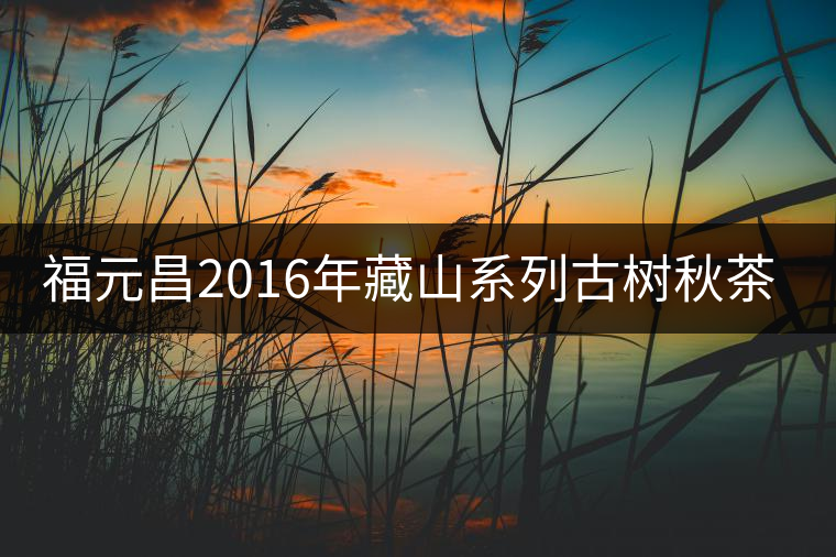 福元昌2016年藏山系列古樹秋茶全部上市！