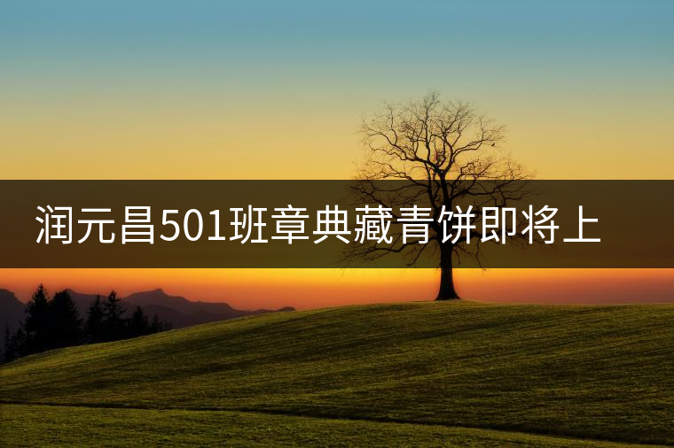 潤(rùn)元昌501班章典藏青餅即將上市