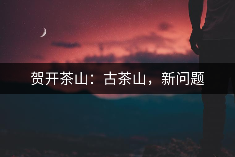 賀開茶山：古茶山，新問(wèn)題