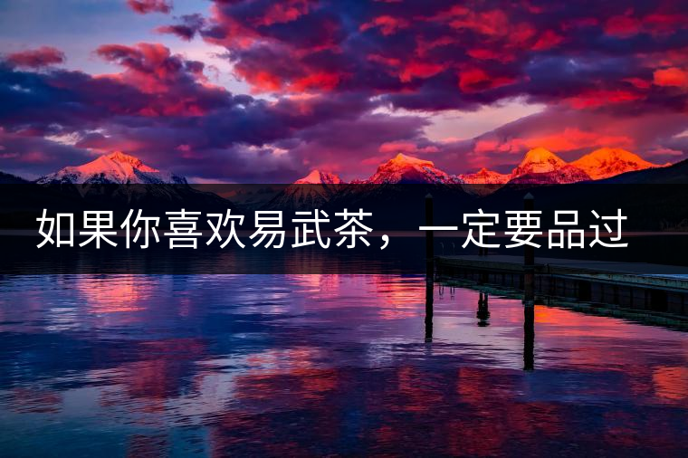 如果你喜歡易武茶，一定要品過丁家寨才知道易武的魅力