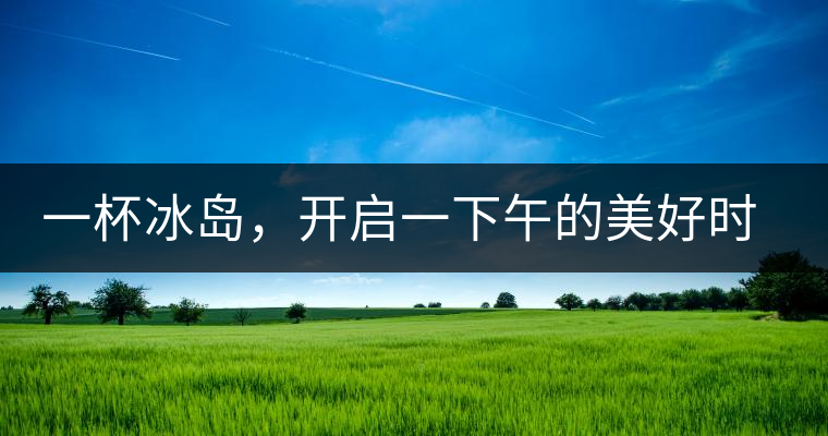 一杯冰島，開啟一下午的美好時光