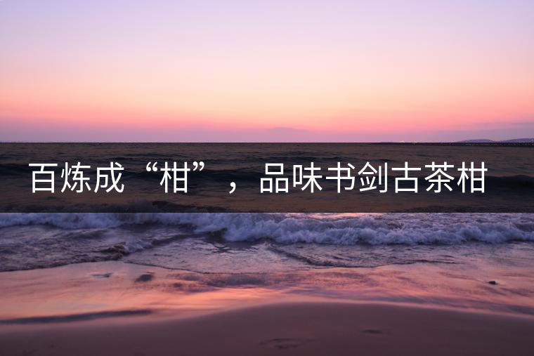 百煉成“柑”，品味書劍古茶柑普茶