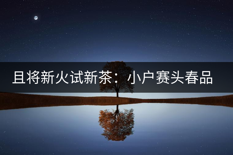 且將新火試新茶：小戶賽頭春品鑒