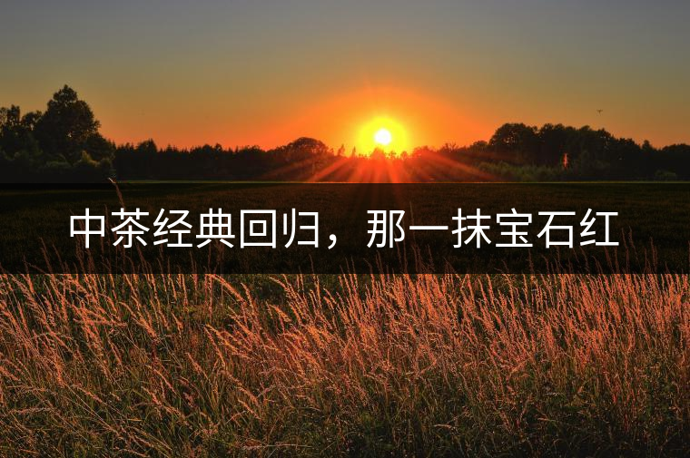 中茶經(jīng)典回歸，那一抹寶石紅