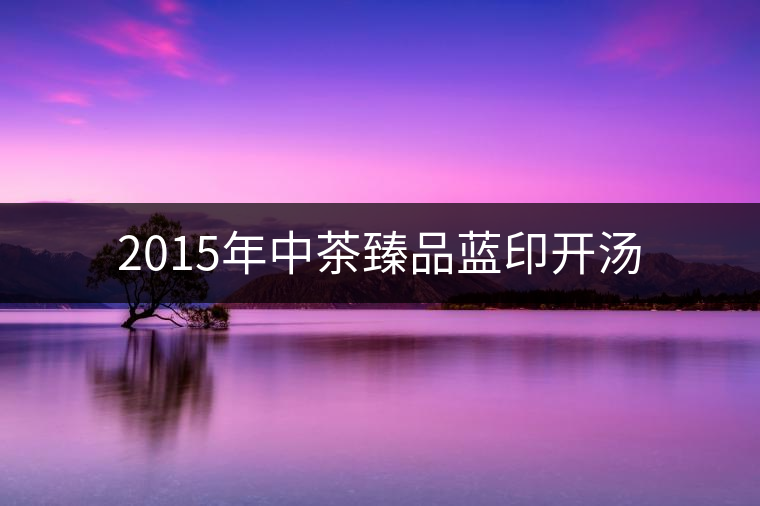 2015年中茶臻品藍(lán)印開(kāi)湯 2015年中茶臻品藍(lán)印開(kāi)湯