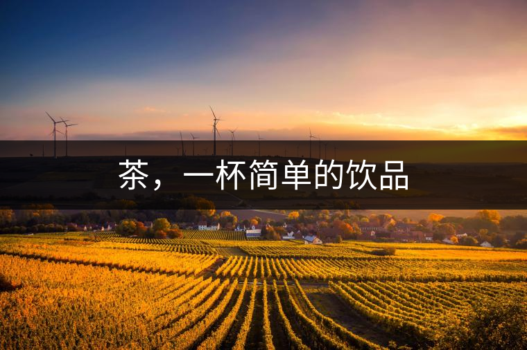 茶，一杯簡單的飲品