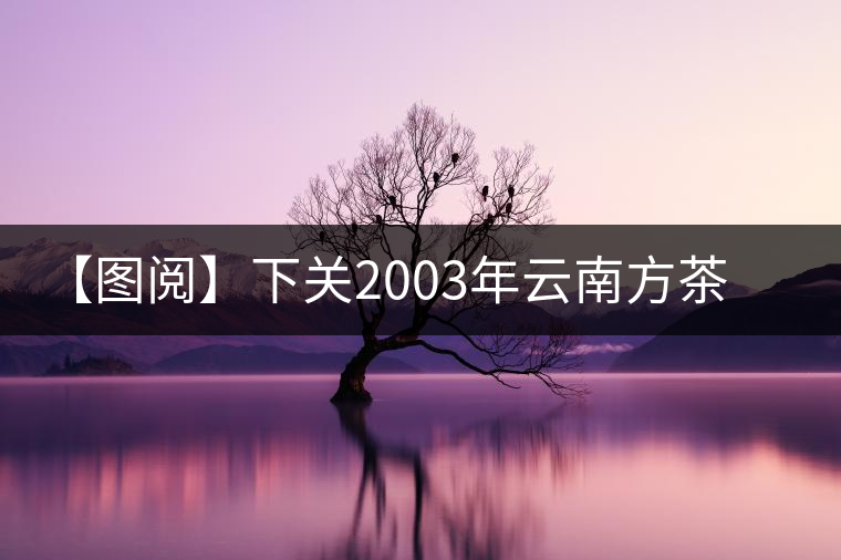 【圖閱】下關2003年云南方茶開湯 【圖閱】下關2003年云南方茶開湯