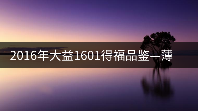 2016年大益1601得福品鑒—薄身板，厚滋味