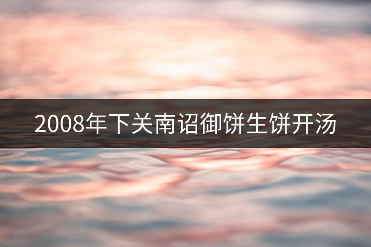 2008年下關(guān)南詔御餅生餅開湯