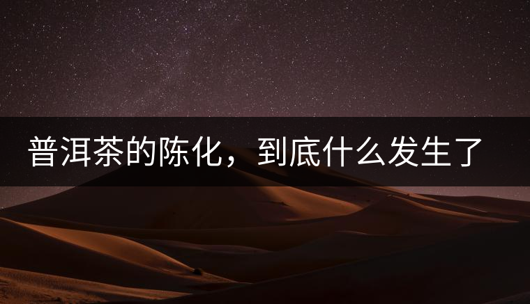 普洱茶的陳化，到底什么發(fā)生了哪些變化？