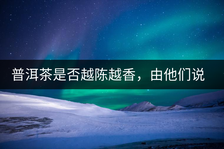 普洱茶是否越陳越香，由他們說(shuō)了算