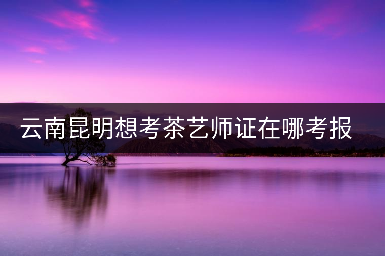 云南昆明想考茶藝師證在哪考報(bào)名及考試時(shí)間，哪個(gè)學(xué)校好？