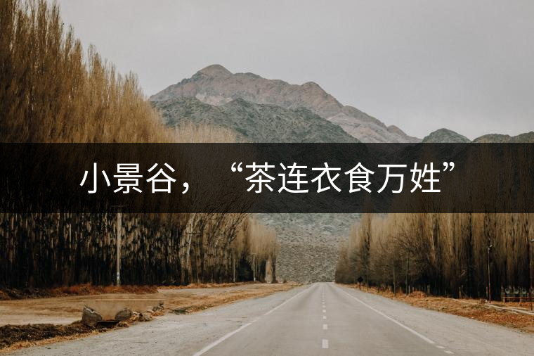 小景谷，“茶連衣食萬姓”