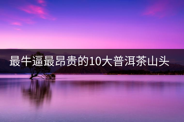 最牛逼最昂貴的10大普洱茶山頭，你造嗎？