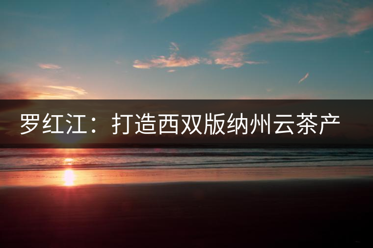 羅紅江:打造西雙版納州云茶產業(yè)新格局 羅紅江:打造西雙版納州云茶產業(yè)新格局