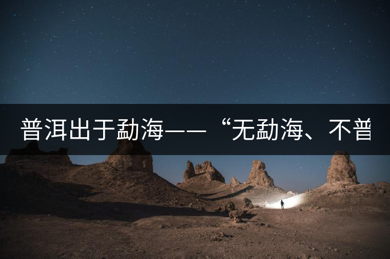普洱出于勐?！盁o勐海、不普洱”