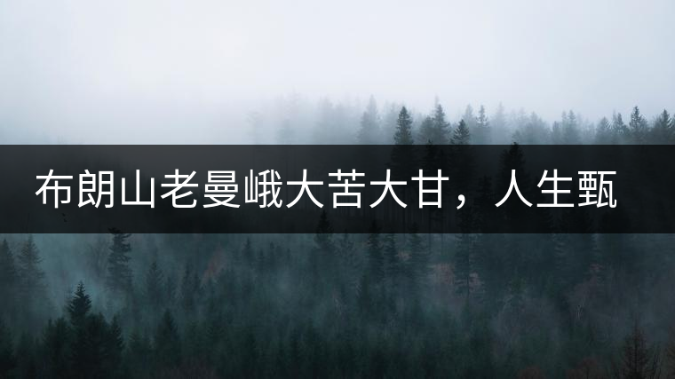 布朗山老曼峨大苦大甘，人生甄味