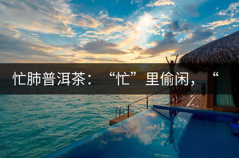 忙肺普洱茶：“忙”里偷閑，“肺”寧靜無以致遠！