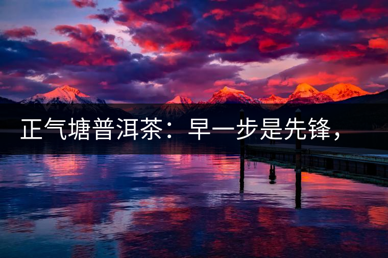 正氣塘普洱茶：早一步是先鋒，早兩步是先烈