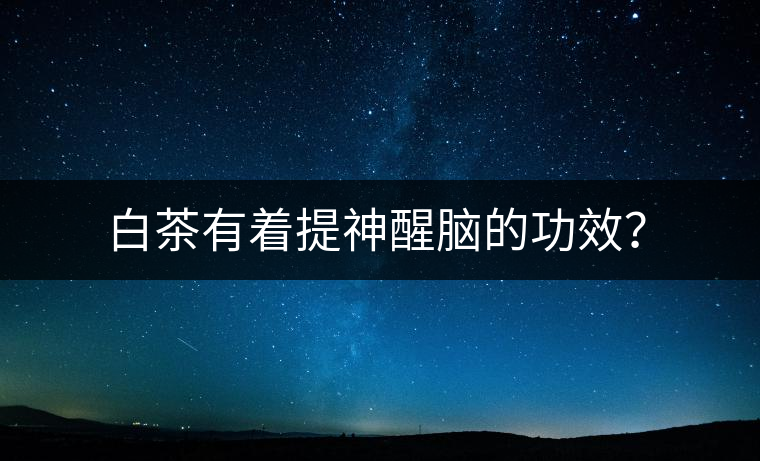 白茶有著提神醒腦的功效？