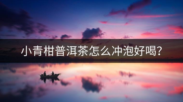 小青柑普洱茶怎么沖泡好喝？
