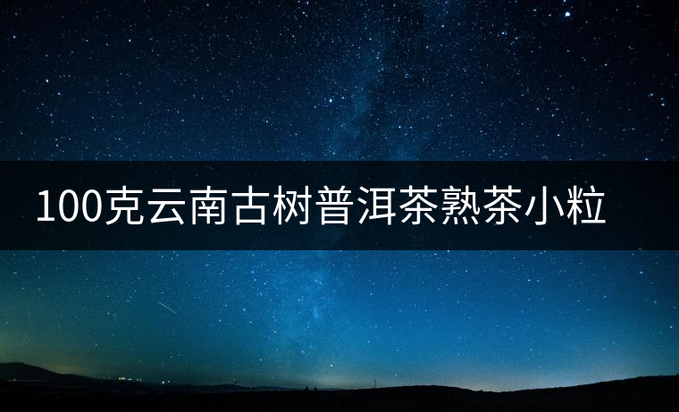 100克云南古樹(shù)普洱茶熟茶小粒裝特級(jí)糯米香小金磚小沱茶小方磚茶