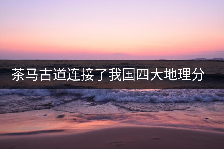 茶馬古道連接了我國(guó)四大地理分區(qū)中的什么地區(qū)和什么地區(qū)