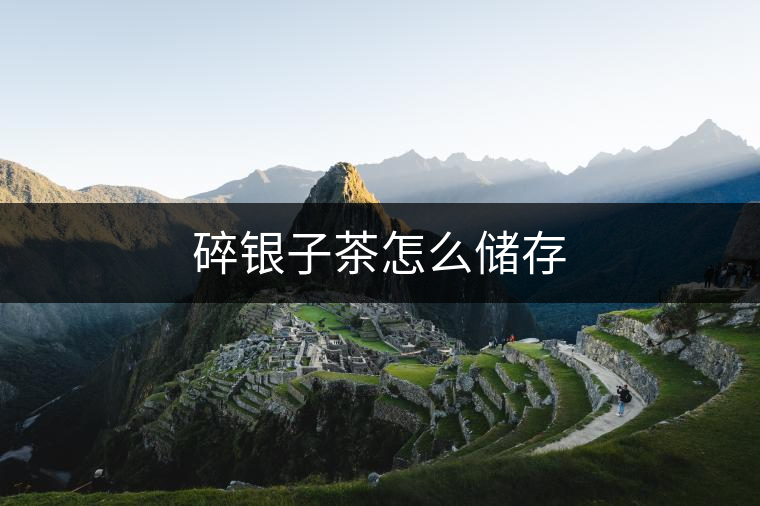 碎銀子茶怎么儲(chǔ)存