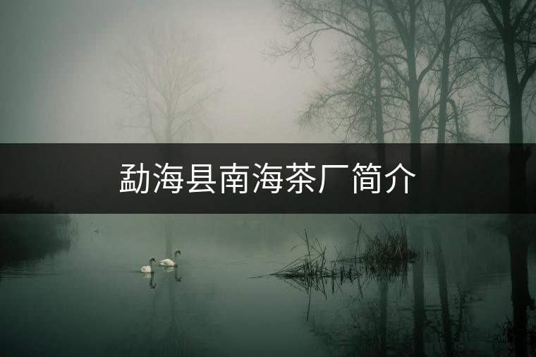 勐海縣南海茶廠簡(jiǎn)介