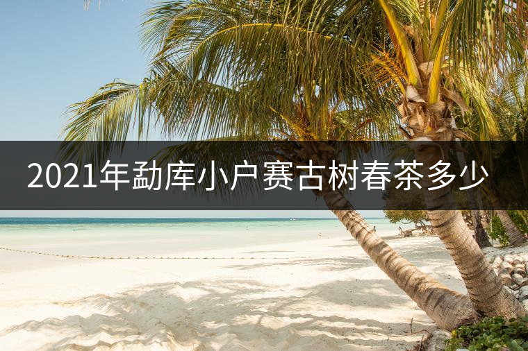 2021年勐庫(kù)小戶賽古樹春茶多少錢一公斤？