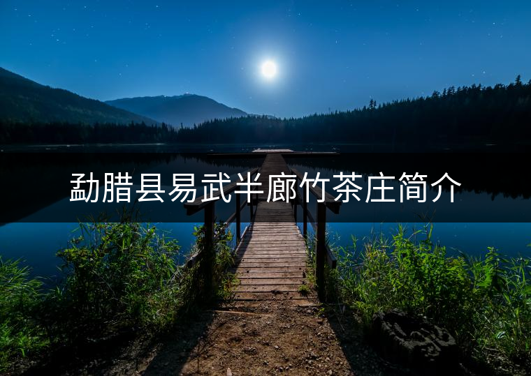 勐臘縣易武半廊竹茶莊簡(jiǎn)介 勐臘縣易武半廊竹茶莊簡(jiǎn)介
