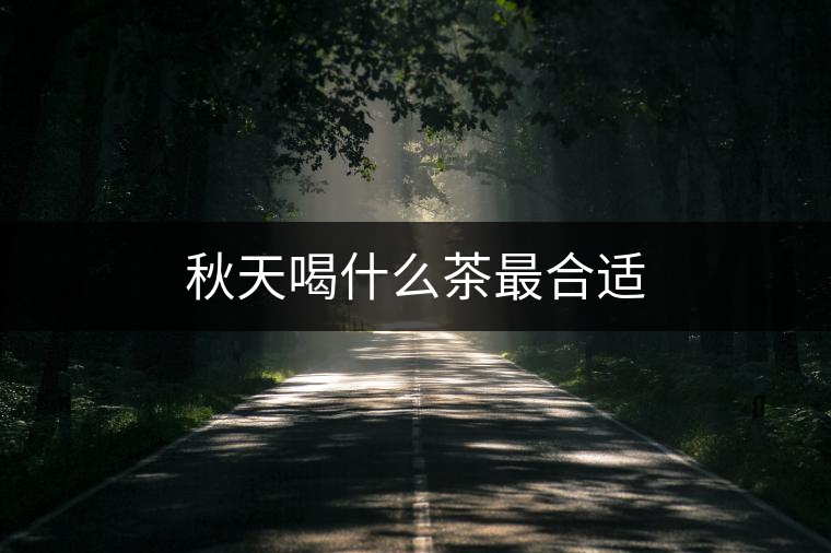 秋天喝什么茶最合適