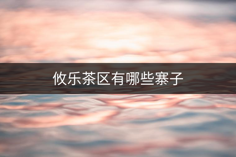 攸樂(lè)茶區(qū)有哪些寨子 攸樂(lè)茶區(qū)有哪些寨子